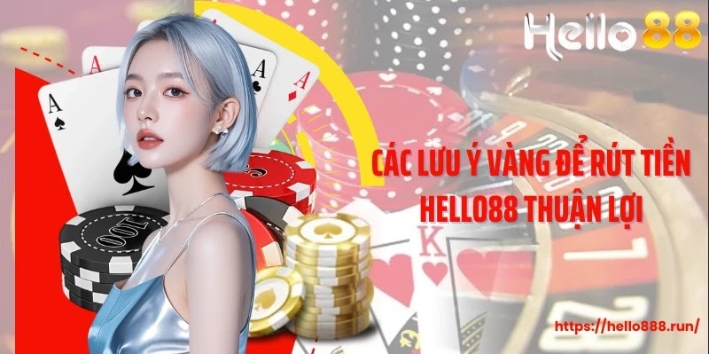 Các lưu ý vàng để rút tiền Hello88 thuận lợi