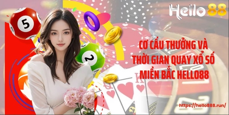 Cơ cấu thưởng và thời gian quay xổ số miền Bắc Hello88